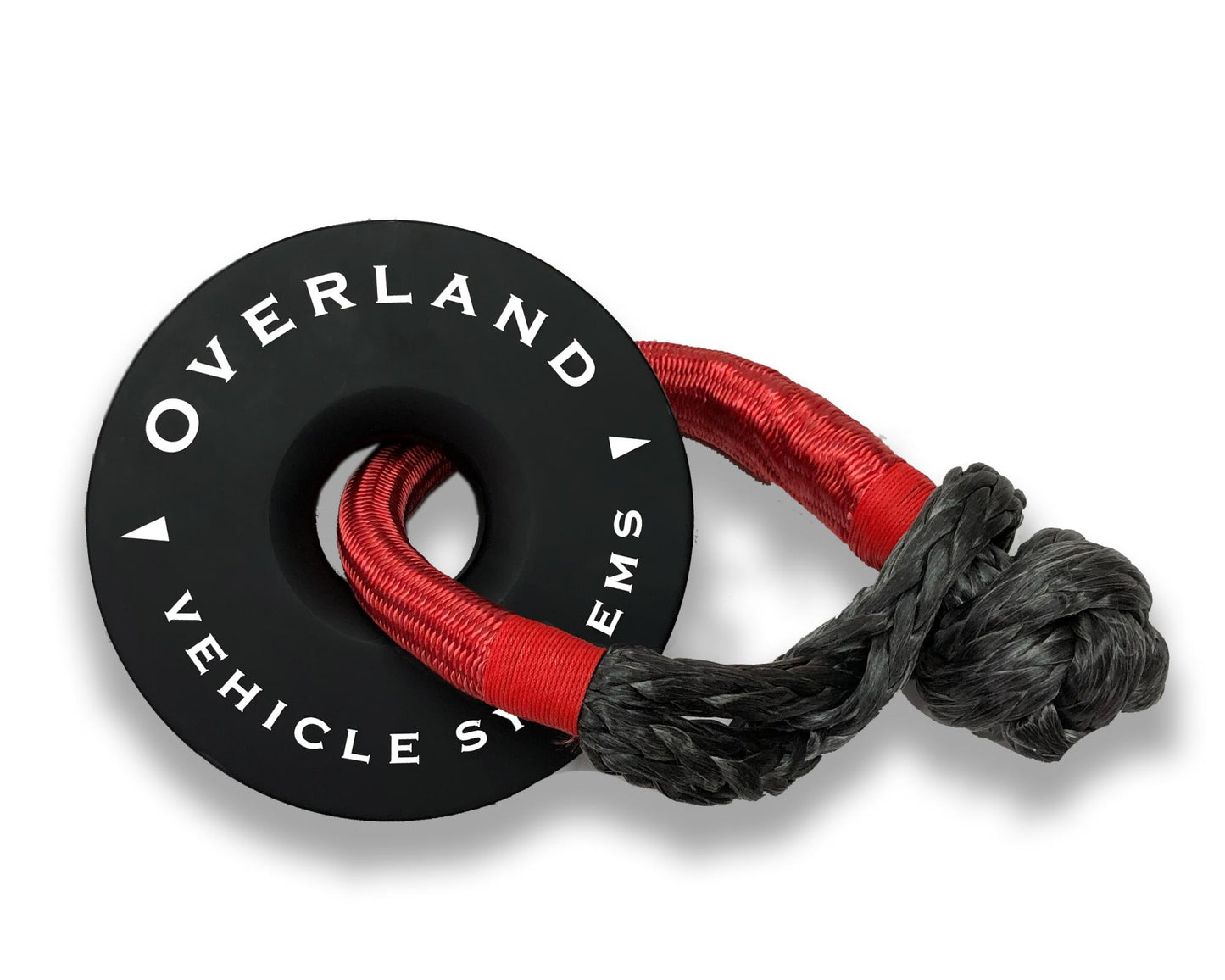 Overland Vehicle Systems Soft Shackle Recovery Ring Combo Pack - 45,000 lb - Black Overland Vehicle Systems