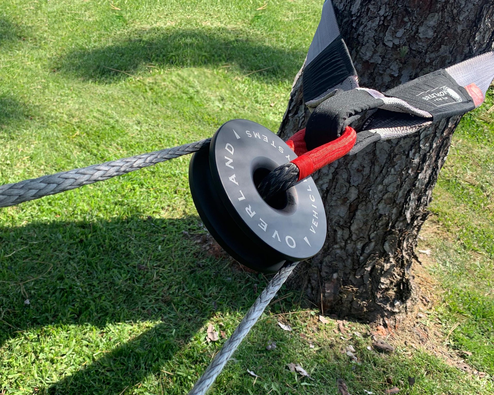 Overland Vehicle Systems Soft Shackle Recovery Ring Combo Pack - 45,000 lb - Black Overland Vehicle Systems