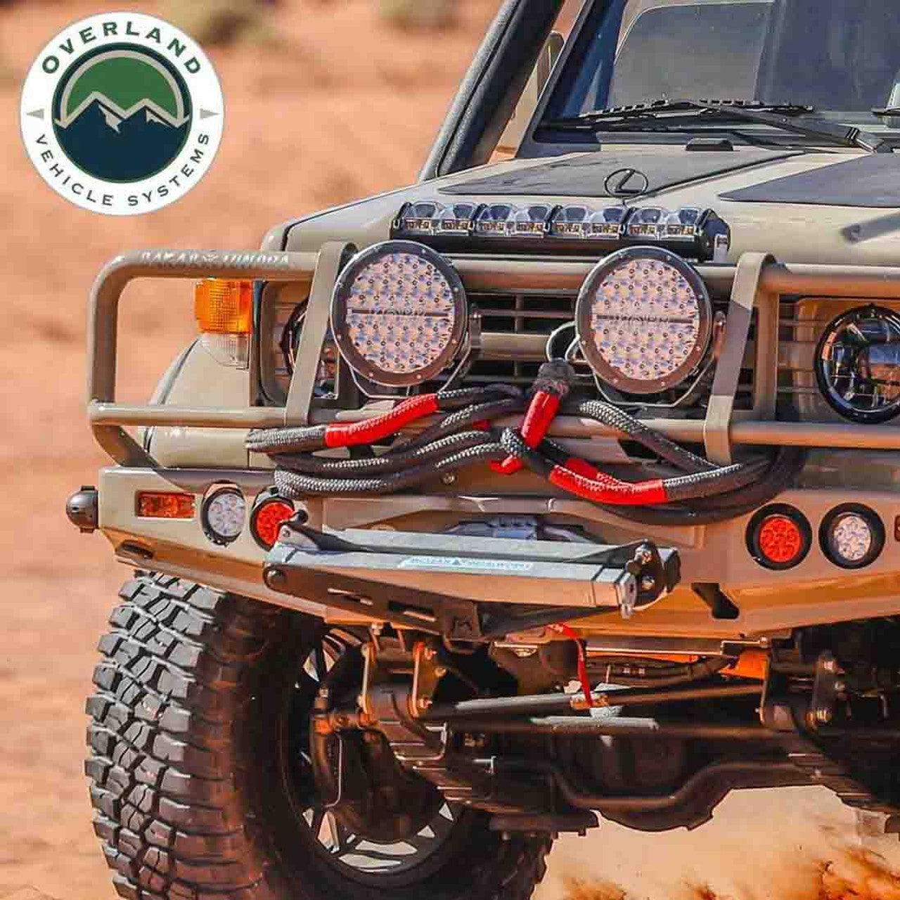 Overland Vehicle Systems Brute Kinetic Recovery Rope 5/8 Inch x 20 Foot With Storage Bag Overland Vehicle Systems