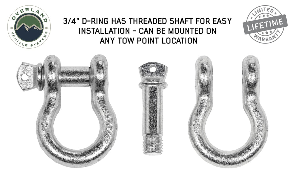 Overland Vehicle Systems Recovery Shackle D-Ring Bow Shackle vs Soft Shackle Overland Vehicle Systems