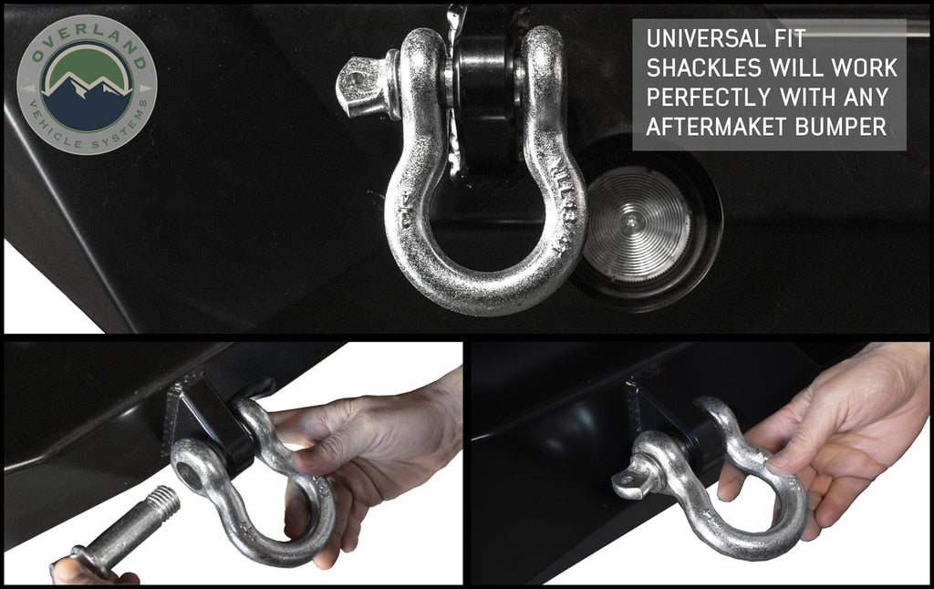Overland Vehicle Systems Recovery Shackle D-Ring Bow Shackle vs Soft Shackle Overland Vehicle Systems