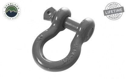 Buy Recovery Shackle D Ring 3/4 Inch 4.75 Ton Grey Overland Vehicle Systems-1
