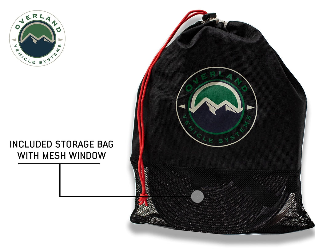 Overland Vehicle Systems Tow Strap 20000 lbs - 2 x 30' Gray With Black Ends Overland Vehicle Systems