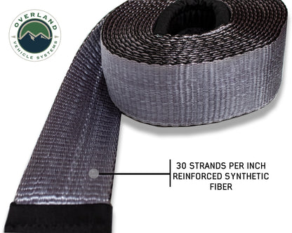 Tree Saver Tow Strap 40,000 lb. Gray With Storage Bag Overland Vehicle Systems-6