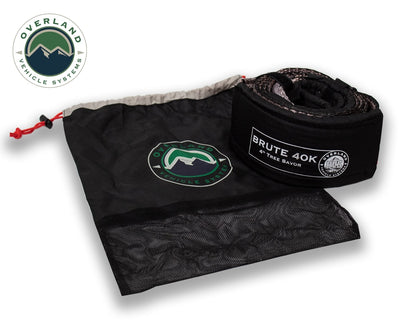 Tree Saver Tow Strap 40,000 lb. Gray With Storage Bag Overland Vehicle Systems