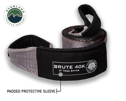 Tree Saver Tow Strap 40,000 lb. Gray With Storage Bag Overland Vehicle Systems-1