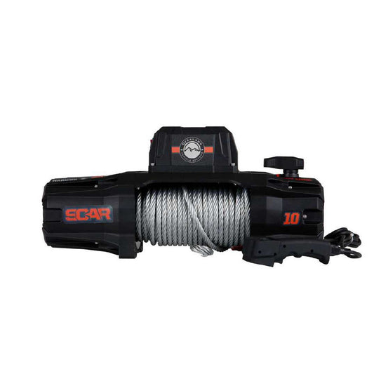 Overland Vehicle Systems SCAR 10 - 10,000 lb. Winch With Steel Cable and Wireless Remote Overland Vehicle Systems