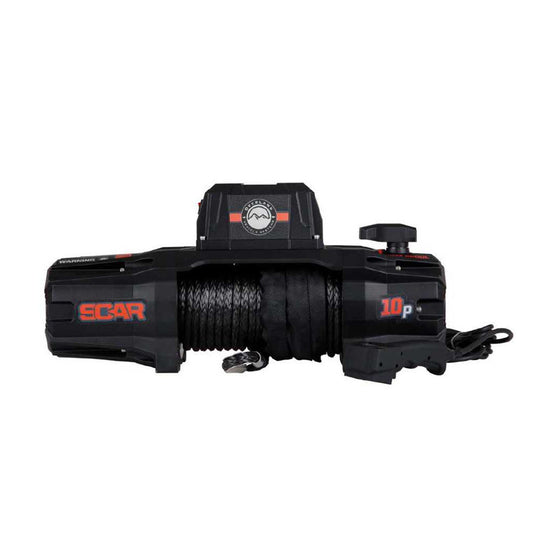 SCAR 10P - 10,000 lb. Winch With Synthetic Rope and Wireless Remote Overland Vehicle Systems