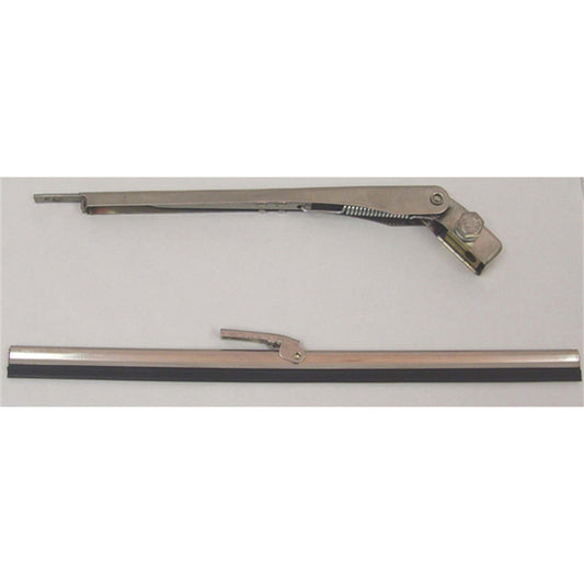 Windshield Wiper Arm And Blade Kit Front Electric Stainless Steel 1941-1968 Willys / Jeep OMIX