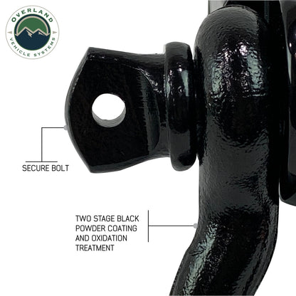 Receiver Hitch D-Ring Receiver Mount Recovery Shackle Overland Vehicle Systems-2