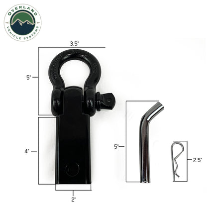Receiver Hitch D-Ring Receiver Mount Recovery Shackle Overland Vehicle Systems-6