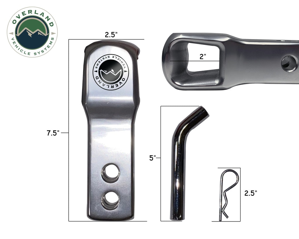 Overland Vehicle Systems Aluminum Receiver Hitch Mount - Durable and Efficient Overland Vehicle Systems
