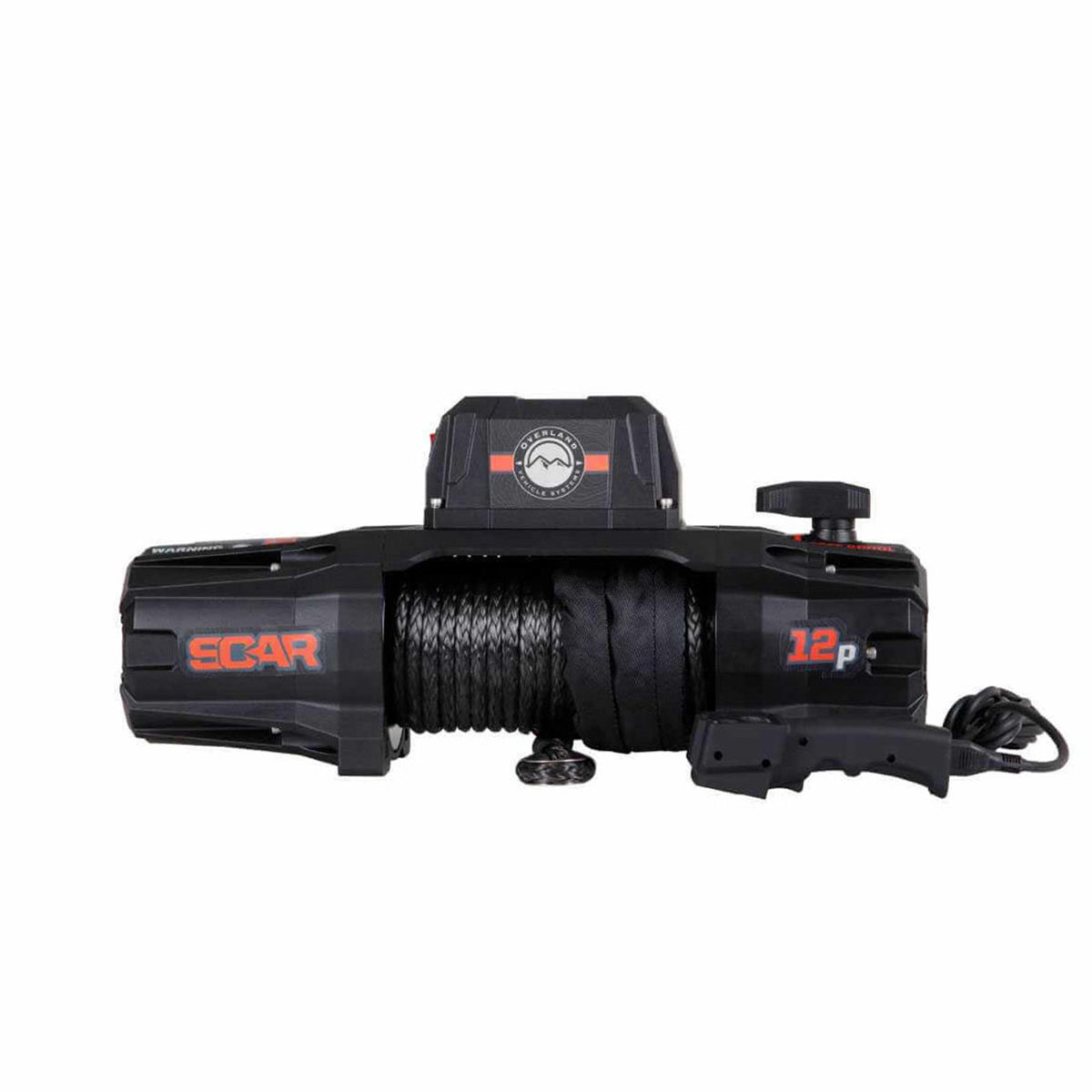 SCAR 12P - 12,000 lb. Winch With Synthetic Rope and Wireless Remote Overland Vehicle Systems