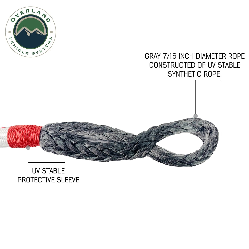 Overland Vehicle Systems Soft Shackle Recovery 41,000 lb. With Loop & Abrasive Sleeve Overland Vehicle Systems