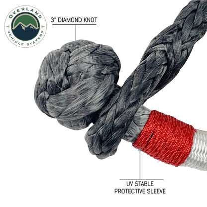 Soft Shackle Recovery 41,000 lb. With Loop & Abrasive Sleeve Overland Vehicle Systems-2