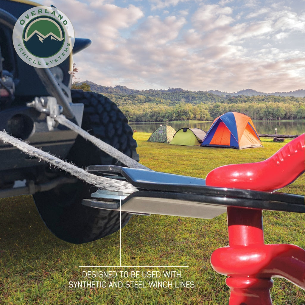 Overland Vehicle Systems Snatch Block - Heavy Duty Universal Snatch Block Pulley Overland Vehicle Systems