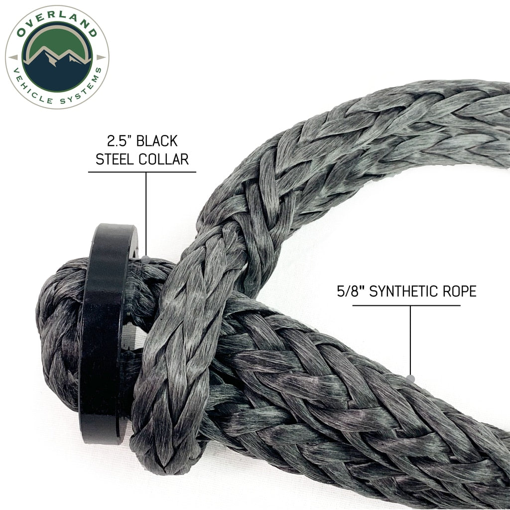 Overland Vehicle Systems Shop Overland Vehicle Systems 7/16 Inch Soft Shackle With Collar Overland Vehicle Systems