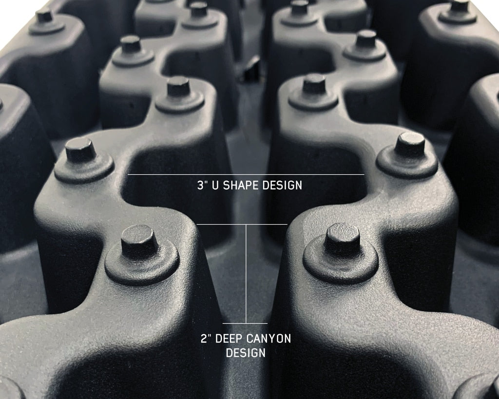 Overland Vehicle Systems Recovery Ramps for 4WDs Gray/Black Universal + Storage Bag Overland Vehicle Systems