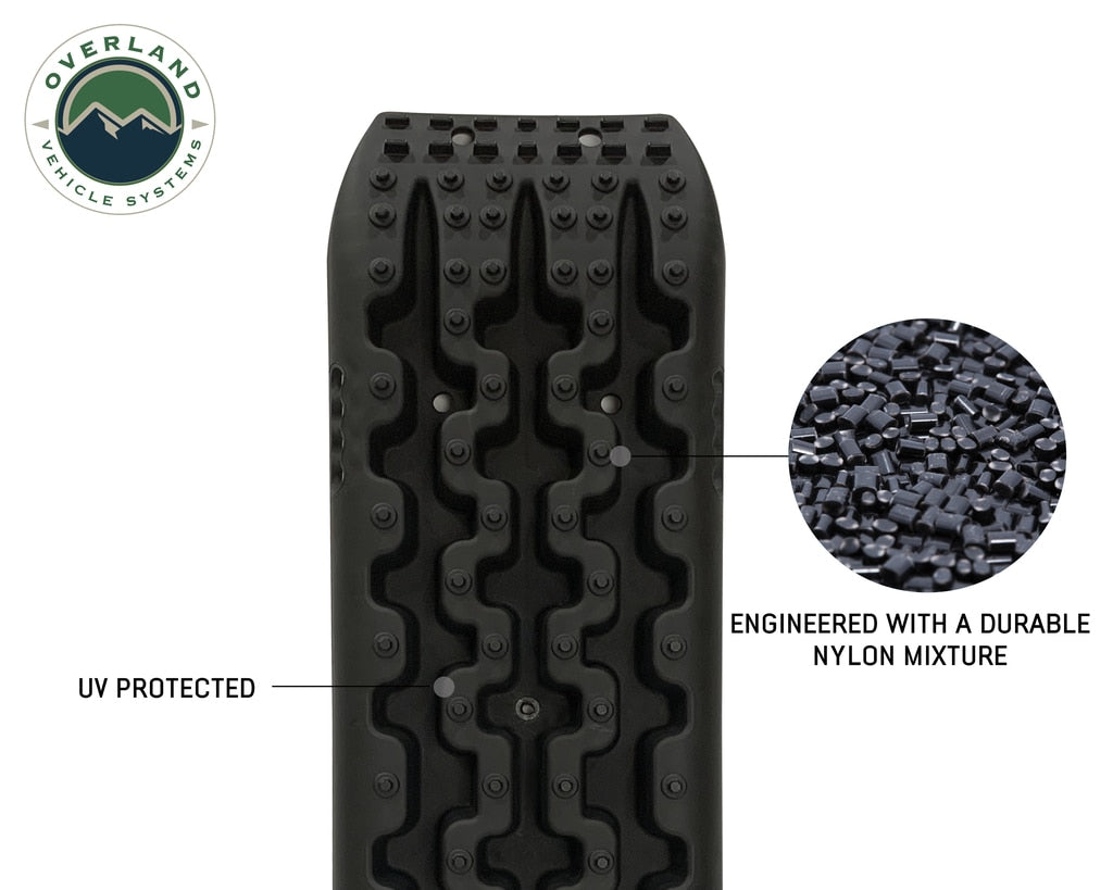 Overland Vehicle Systems Recovery Ramps for 4WDs Gray/Black Universal + Storage Bag Overland Vehicle Systems