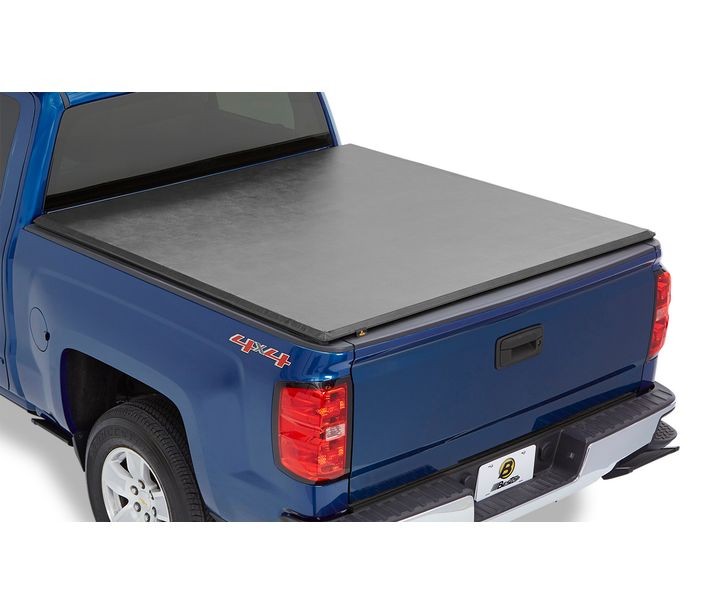 Bestop Soft Tonneau Cover EZ-Roll For Nissan 2004-2024 Titan 5.5 Foot Black Tailgate Spoiler Not Included Bestop