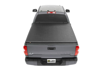 EZ-Roll Soft Tonneau Cover For Toyota 2007-2024 Tundra Black Tailgate Spoiler Not Included Bestop-1