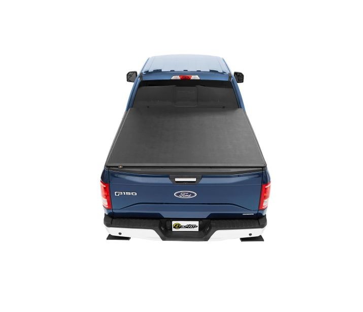 EZ-Roll Soft Tonneau Cover For Ford 2017-2024 F-250/F-350 Super Duty Black Tailgate Spoiler Not Included Bestop-3
