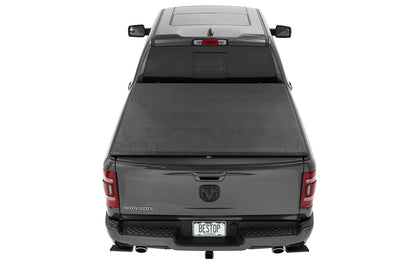 EZ-Roll Soft Tonneau Cover For Ram 2019-2024 1500 Black Tailgate Spoiler Not Included Bestop-3