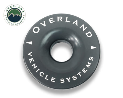 Recovery Snatch Ring 4.00 41,000 lb. Gray With Storage Bag Overland Vehicle Systems-1