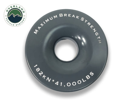 Recovery Snatch Ring 4.00 41,000 lb. Gray With Storage Bag Overland Vehicle Systems-2