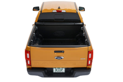 EZ-Roll Soft Tonneau Cover For Ford 2019-2024 Ranger Black Tailgate Spoiler Not Included Bestop-2
