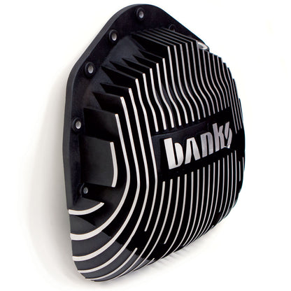 Ram-Air Differential Cover Kit Satin Black/Machined w/Hardware 01-19 Chevy/GMC 03-24 Ram with AAM 11.5 Inch or 11.8 Inch 14 Bolt Rear Axle Banks Power-1