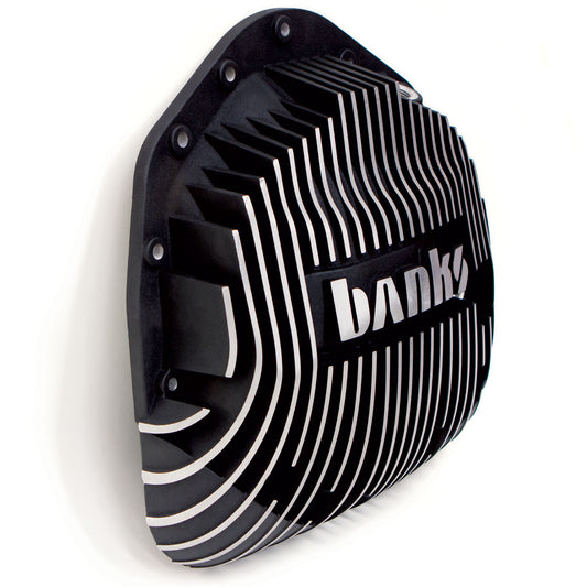 Ram-Air Differential Cover Kit Satin Black/Machined w/Hardware 01-19 Chevy/GMC 03-24 Ram with AAM 11.5 Inch or 11.8 Inch 14 Bolt Rear Axle Banks Power-1