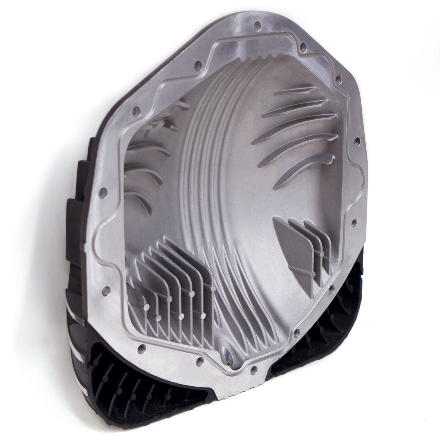 Ram-Air Differential Cover Kit Satin Black/Machined w/Hardware 01-19 Chevy/GMC 03-24 Ram with AAM 11.5 Inch or 11.8 Inch 14 Bolt Rear Axle Banks Power-2