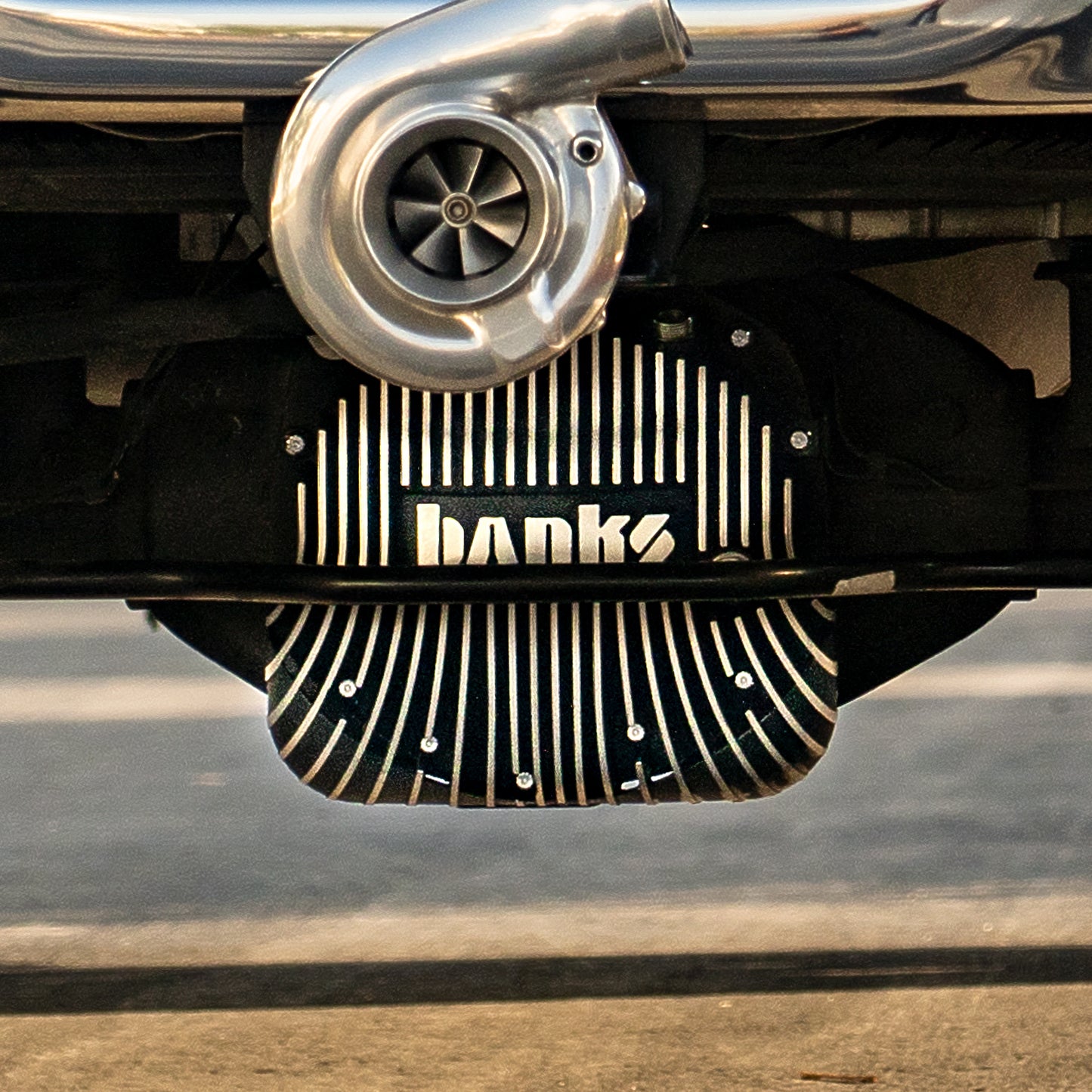 Ram-Air Differential Cover Kit Satin Black/Machined w/Hardware 01-19 Chevy/GMC 03-24 Ram with AAM 11.5 Inch or 11.8 Inch 14 Bolt Rear Axle Banks Power-3