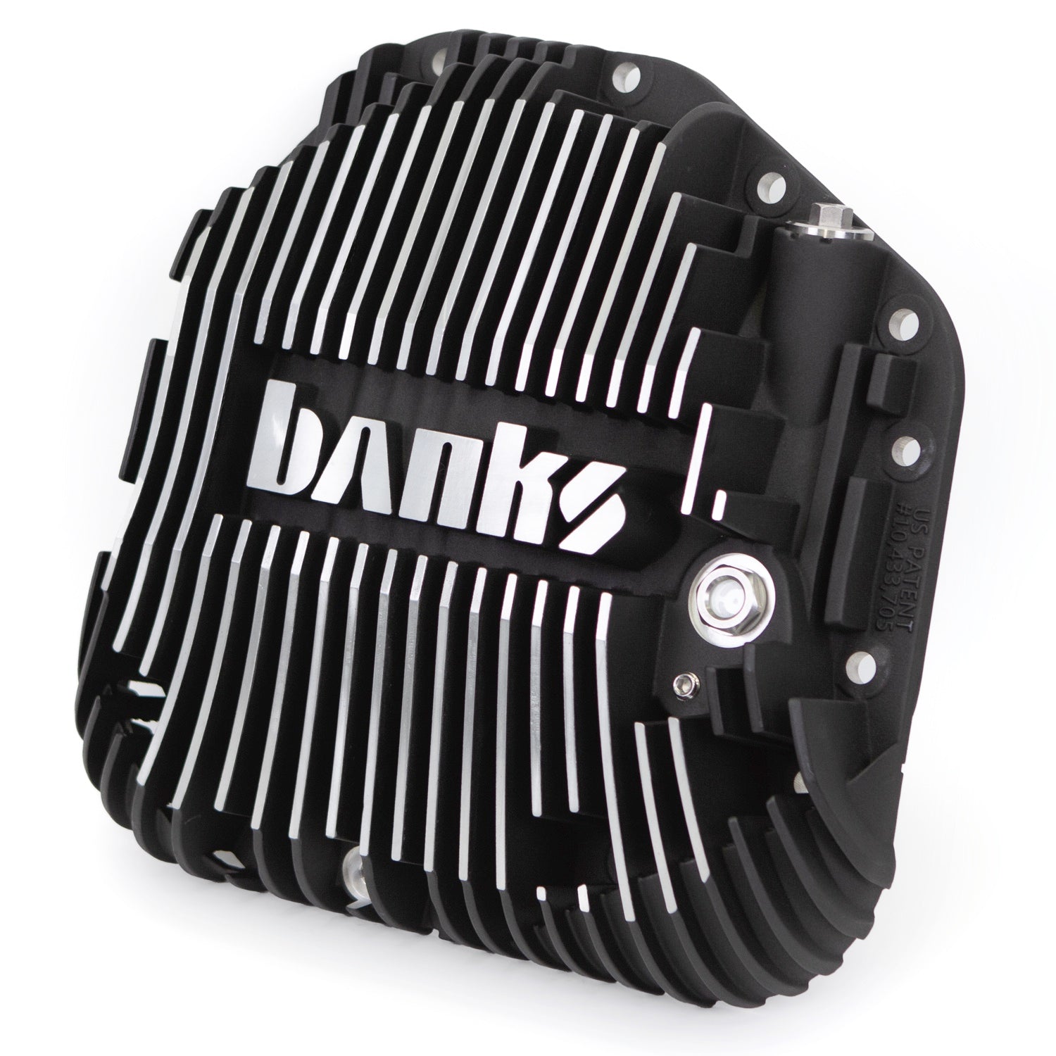 Ram-Air Differential Cover Kit Satin Black/Machined w/Hardware for 17-24 Ford F250 HD Tow Pkg and F350 SRW with Dana M275 Rear Axle Banks Power-1