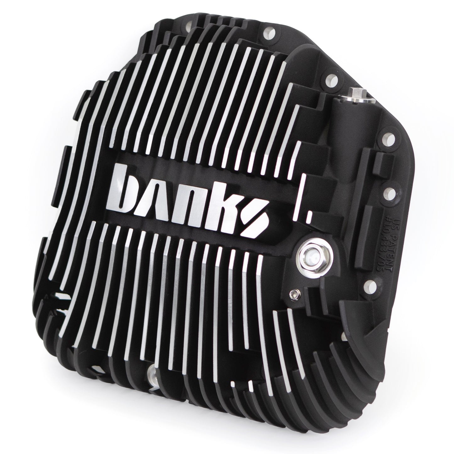 Ram-Air Differential Cover Kit Satin Black/Machined w/Hardware for 17-24 Ford F250 HD Tow Pkg and F350 SRW with Dana M275 Rear Axle Banks Power-1