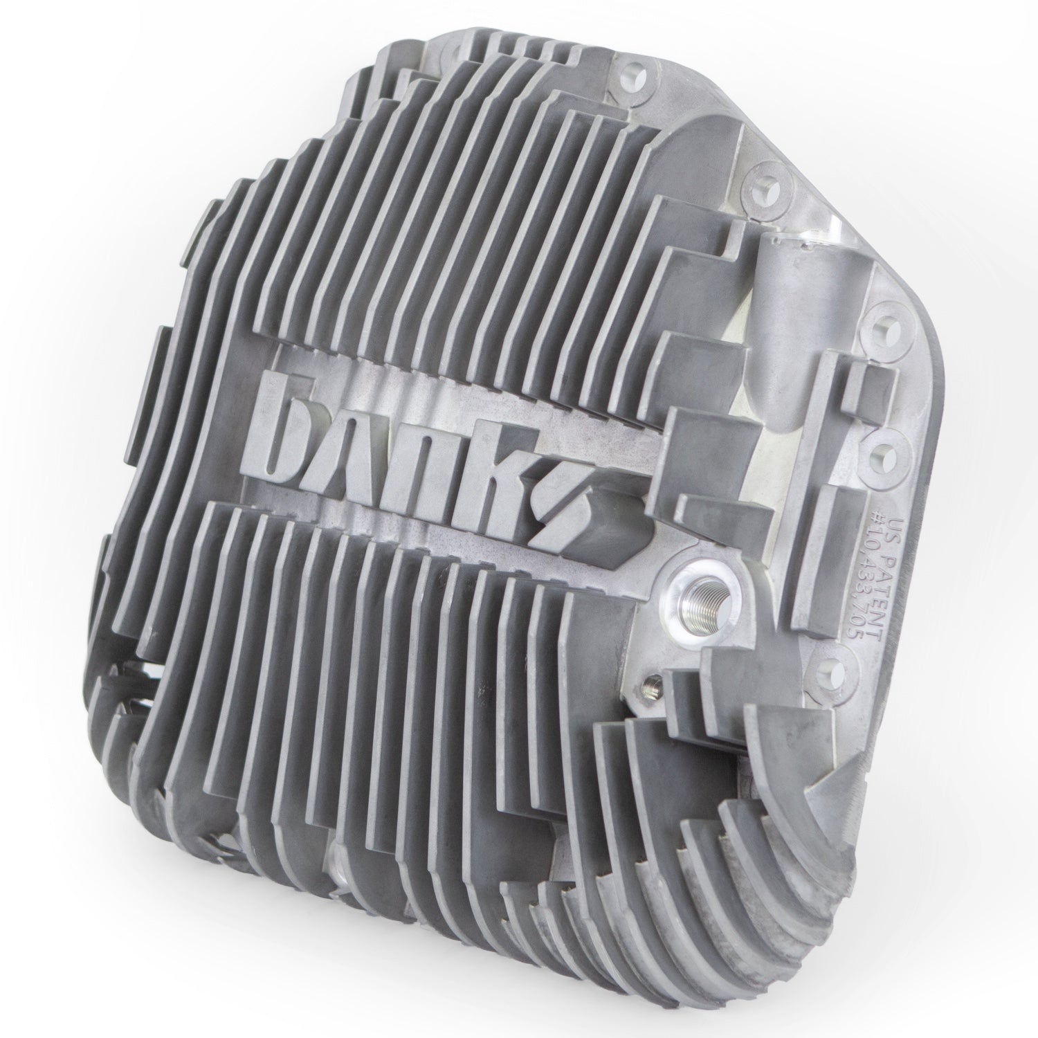 Ram-Air Differential Cover Kit Natural Aluminum w/Hardware for 17-24 Ford F250 HD Tow Pkg and F350 SRW with Dana M275 Rear Axle Banks Power-1