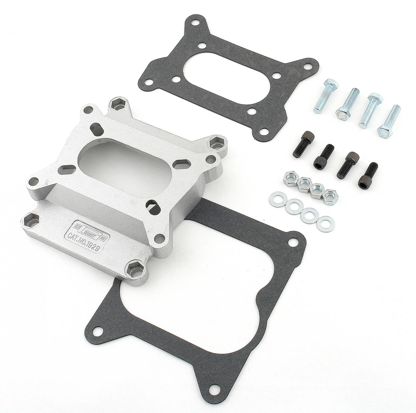 Carburetor Adapter Kit Fits Holley 350/500 2-Barrel. Carburetor to Quadrajet (Spread Bore) Bolt Pattern with Mr Gasket