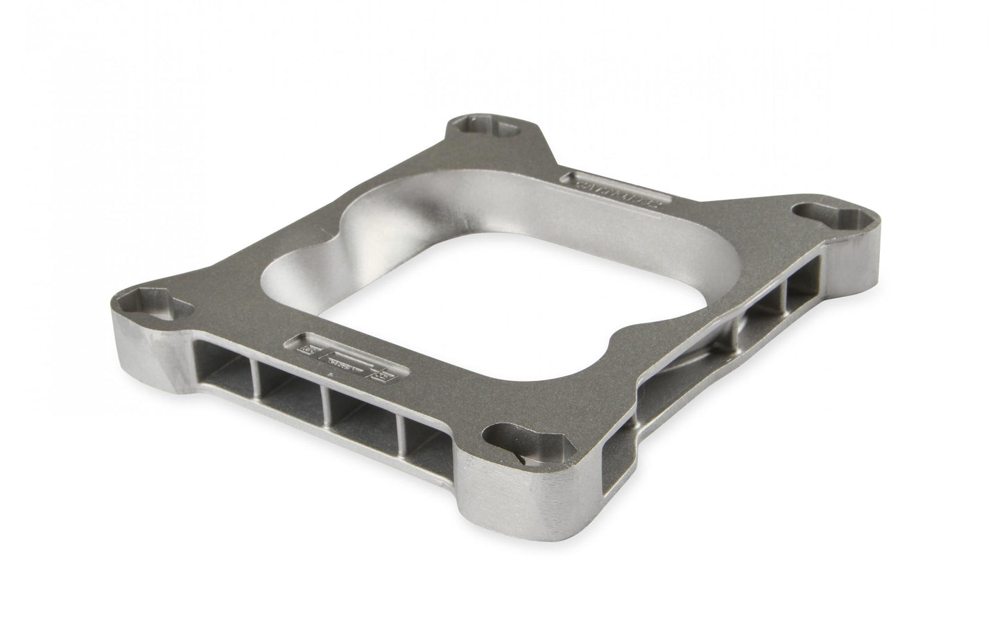 Carb Adapter Open Center Adapts 4-barrel Square Flange carburetors to spreadbore intake manifolds Mr Gasket-5