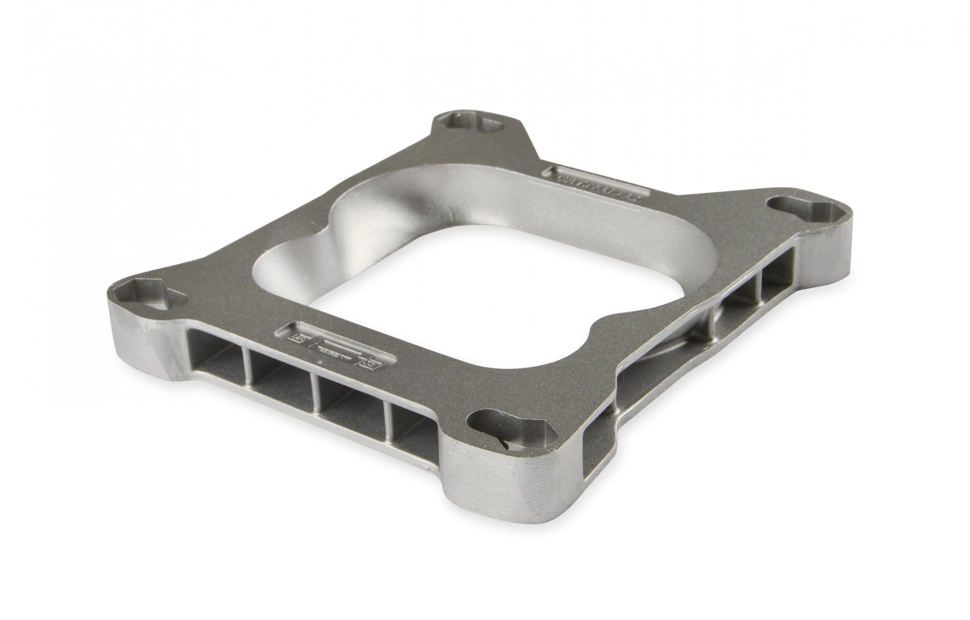 Carb Adapter Open Center Adapts 4-barrel Square Flange carburetors to spreadbore intake manifolds Mr Gasket-5