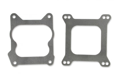 Carb Adapter Open Center Adapts 4-barrel Square Flange carburetors to spreadbore intake manifolds Mr Gasket-6