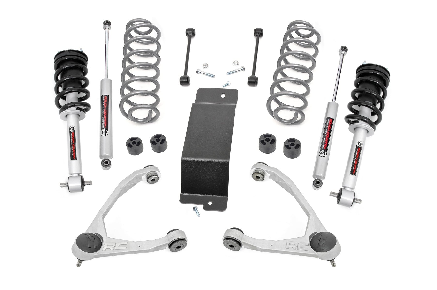 3.5 Inch Lift Kit N3 Struts Forged UCAs Chevy/GMC SUV 1500 (07-20) Rough Country