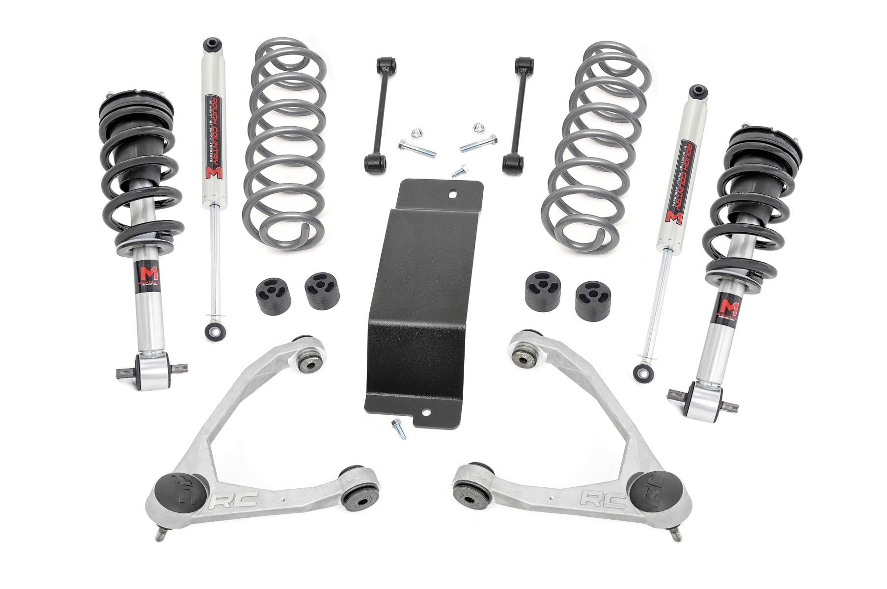 3.5 Inch Lift Kit M1 Struts Forged UCAs Chevy/GMC SUV 1500 2WD/4WD (2007-2020) Rough Country