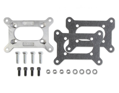 Carb Adapter Kit-Large Holley to Small Rochester 4-Bolt(both 2-Barrel) Carburetor Adapter Mounts Holley 2300 Series Carburetor to Small Rochester 2 Barrel Intake Mr Gasket-1