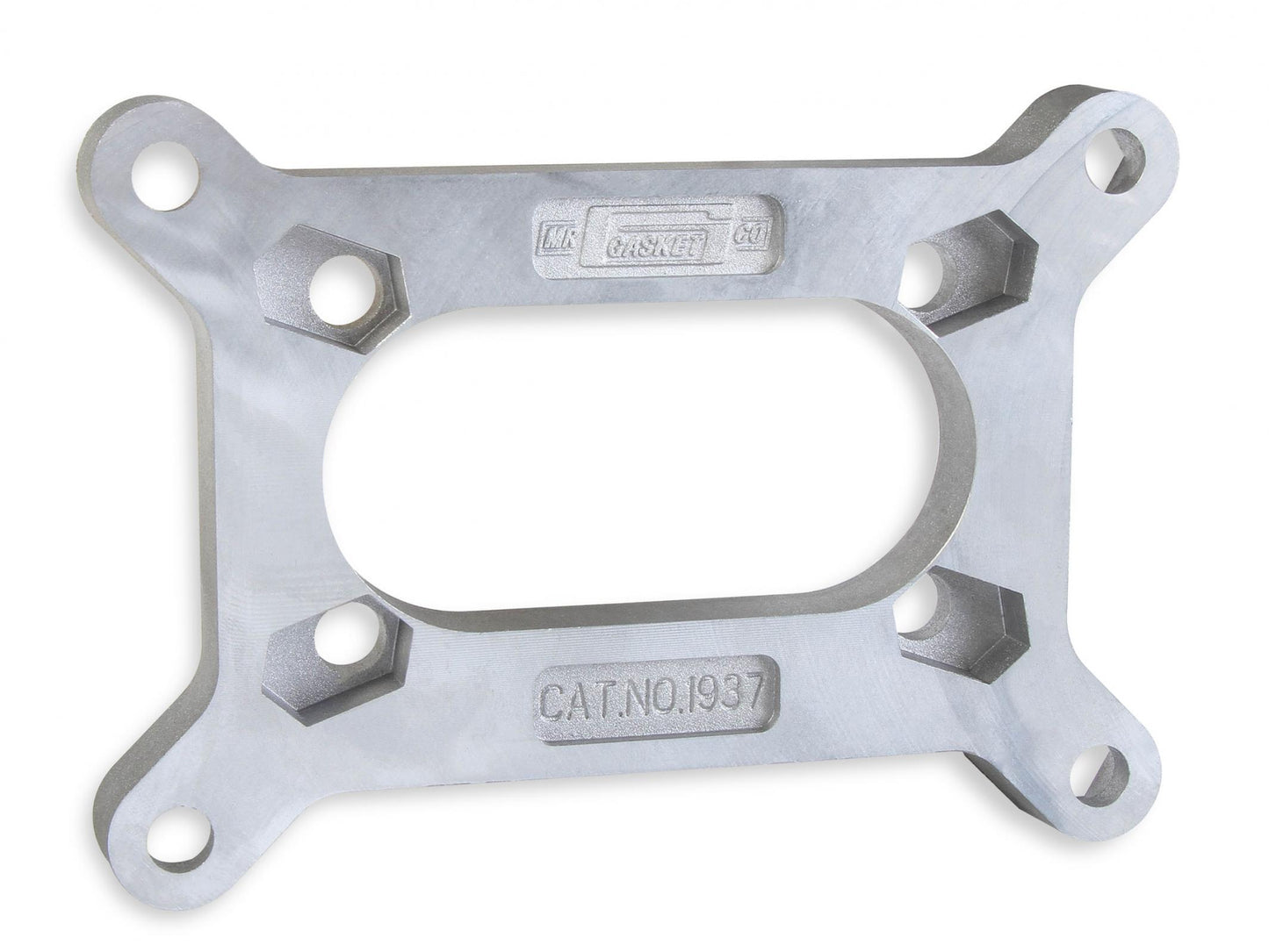 Carb Adapter Kit-Large Holley to Small Rochester 4-Bolt(both 2-Barrel) Carburetor Adapter Mounts Holley 2300 Series Carburetor to Small Rochester 2 Barrel Intake Mr Gasket-2