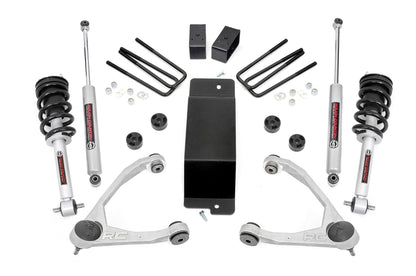 3.5 Inch Lift Kit Forged UCA N3 Strut Silverado/Sierra 1500 (14-16) Rough Country
