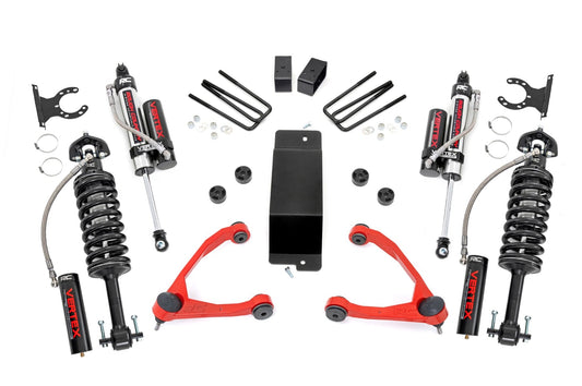 3.5 Inch Lift Kit Forged UCA Vertex Red Silverado/Sierra 1500 (07-16) Rough Country