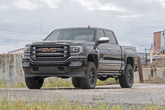 3.5 Inch Lift Kit Forged UCA Vertex Red Silverado/Sierra 1500 (07-16) Rough Country-1