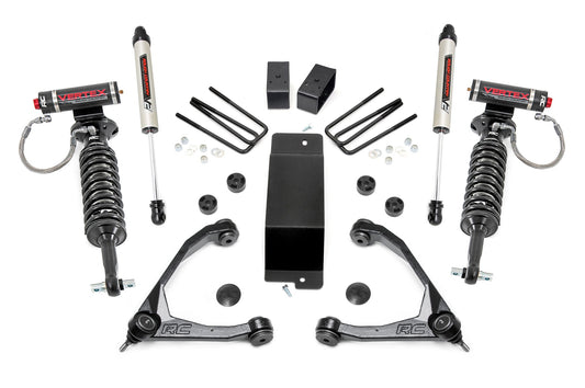 Rough Country 3.5 Inch GM Suspension Lift Kit w/Upper Control Arms Vertex w/V2 Shocks (07-16 1500 PU 4WD) Rough Country