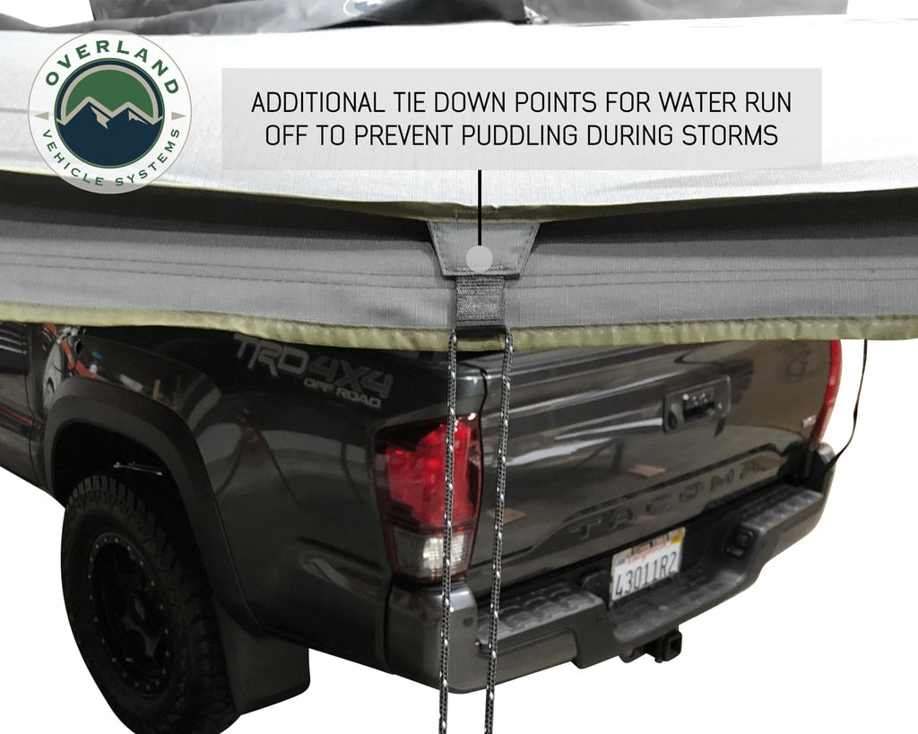 Overland Vehicle Systems Nomadic Awning 270 Degree - Driver Side Dark Gray Overland Vehicle Systems